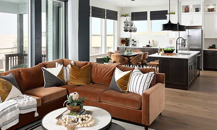 The Sloan - Family Room, Dining and Kitchen