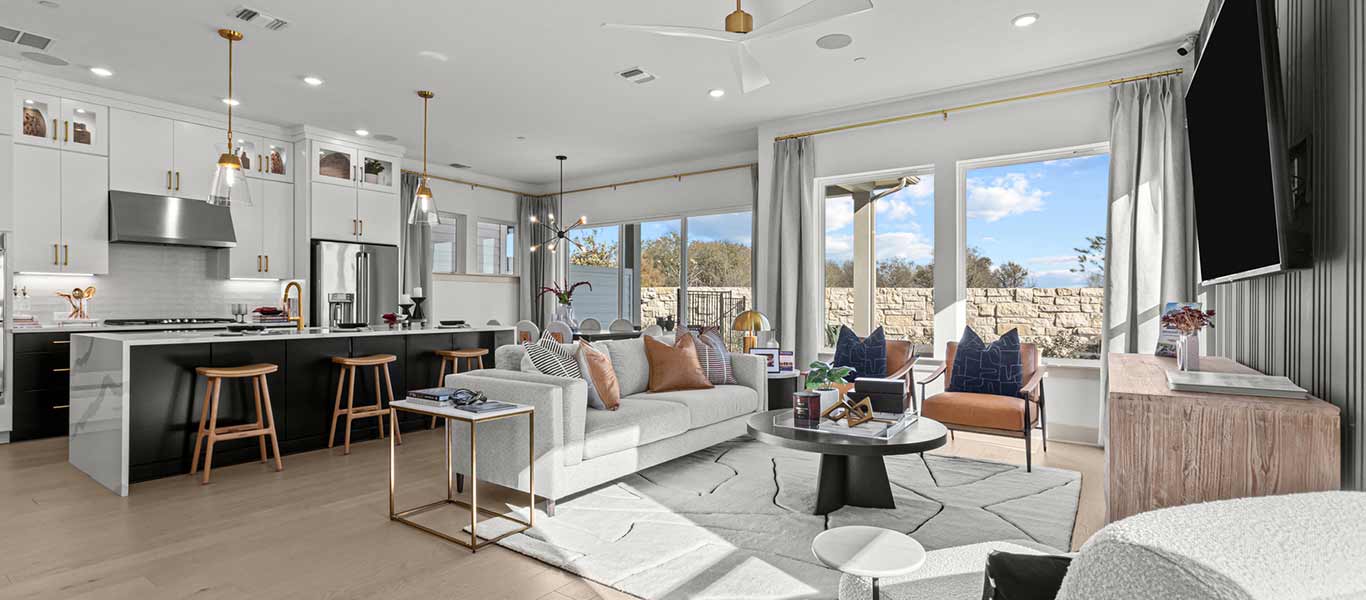 Family Room and Kitchen