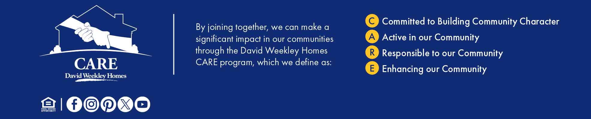 David Weekley Homes CARE Program