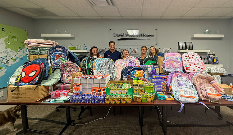 Team Members in Charleston donated 6,000 school supply items to a local elementary school.