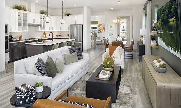 The Westberry - Family Room and Kitchen