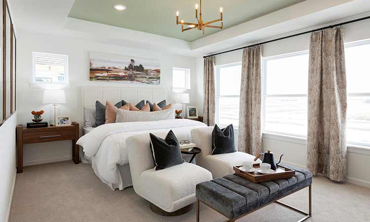 an interior shot of a bedroom