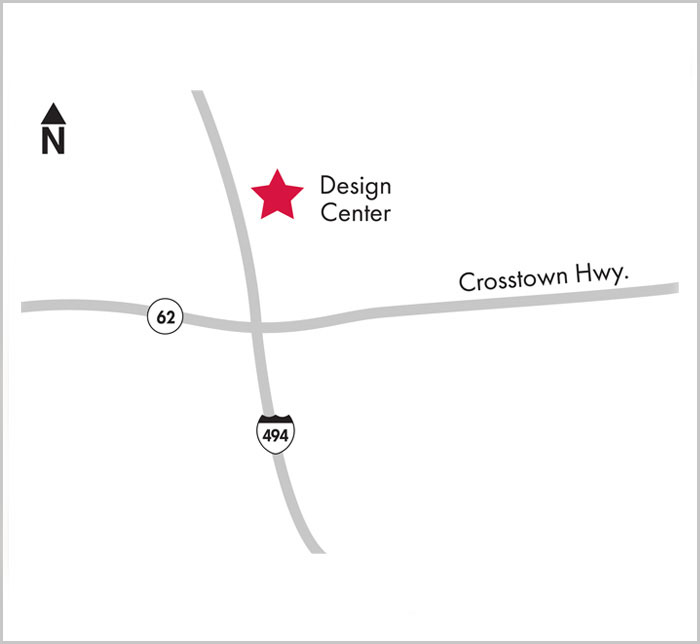 David Weekley Homes Design Center Map