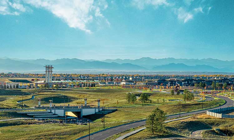 Aerial view of The Aurora Highlands