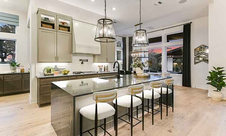 A kitchen in a David Weekley Home