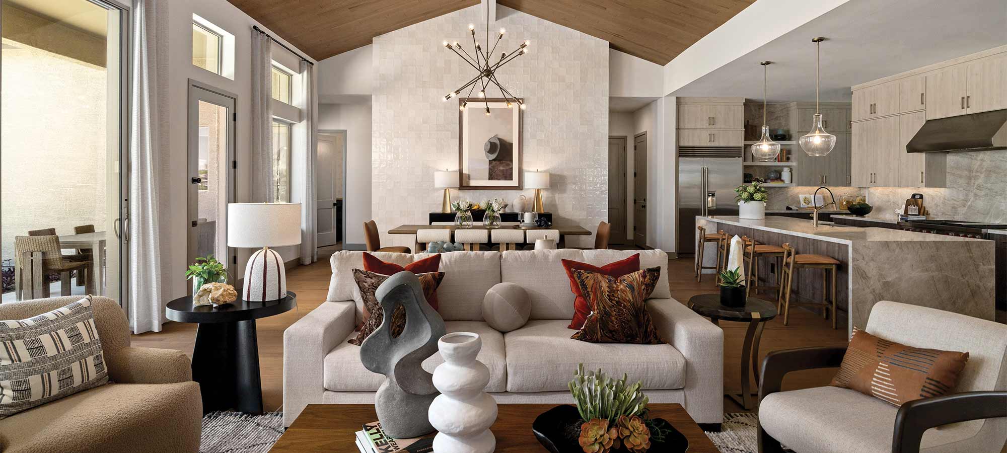 The Highpoint in Phoenix, AZ - Family Room, Dining and Kitchen