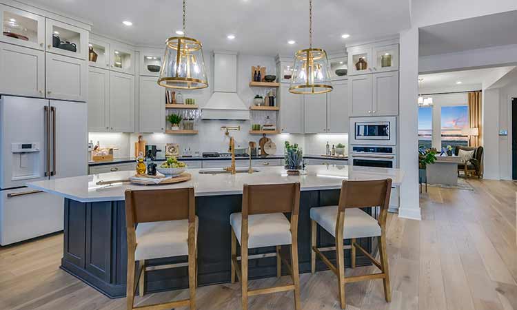 A kitchen in a David Weekley Home