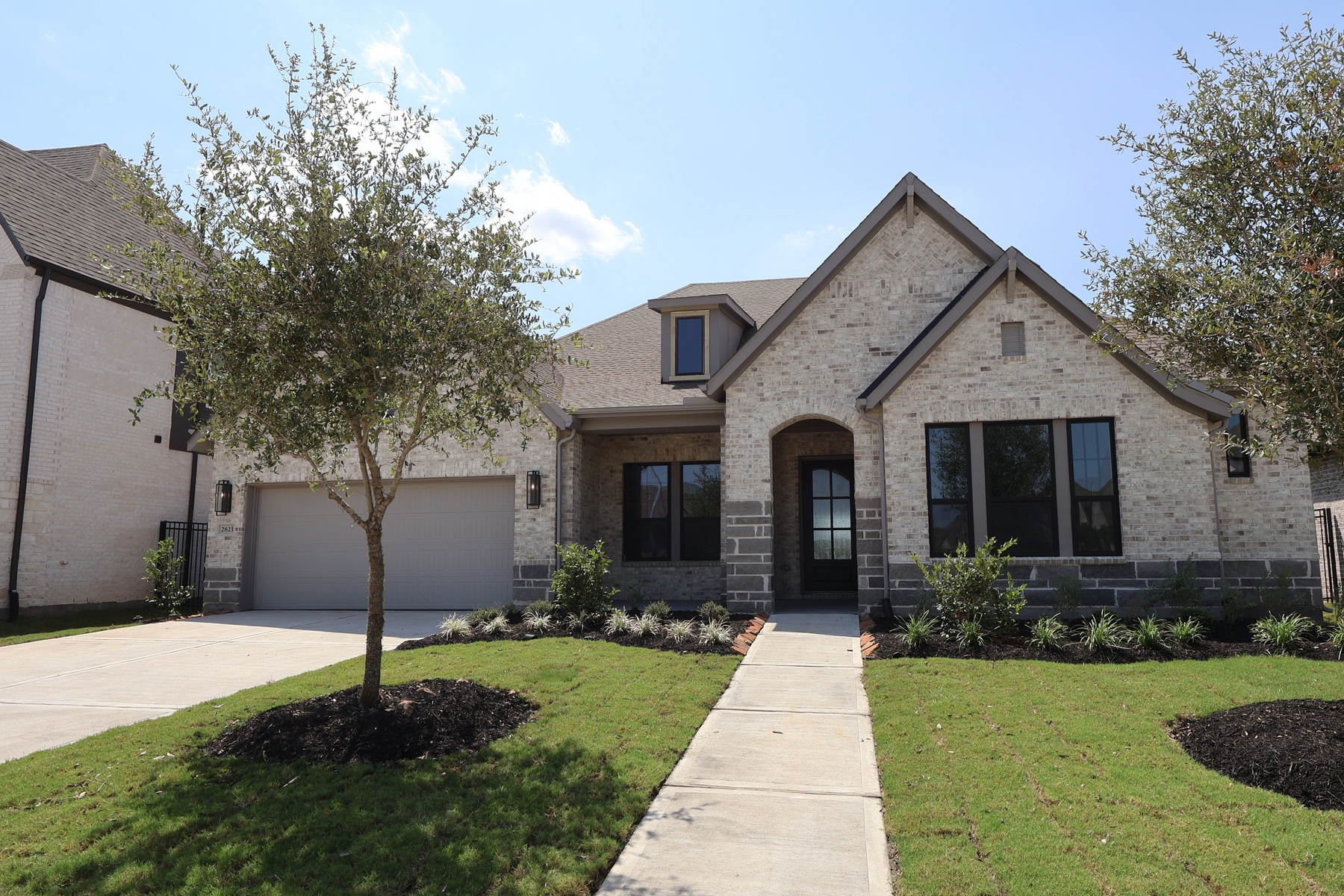 This home — photograph published by the builder