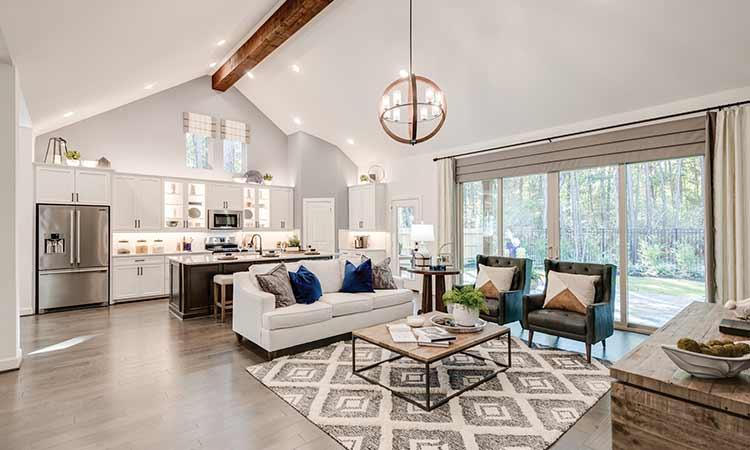 The Augustine - Family Room and Kitchen