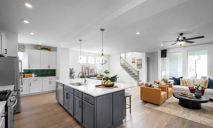 The Sterling - Kitchen and Family Room