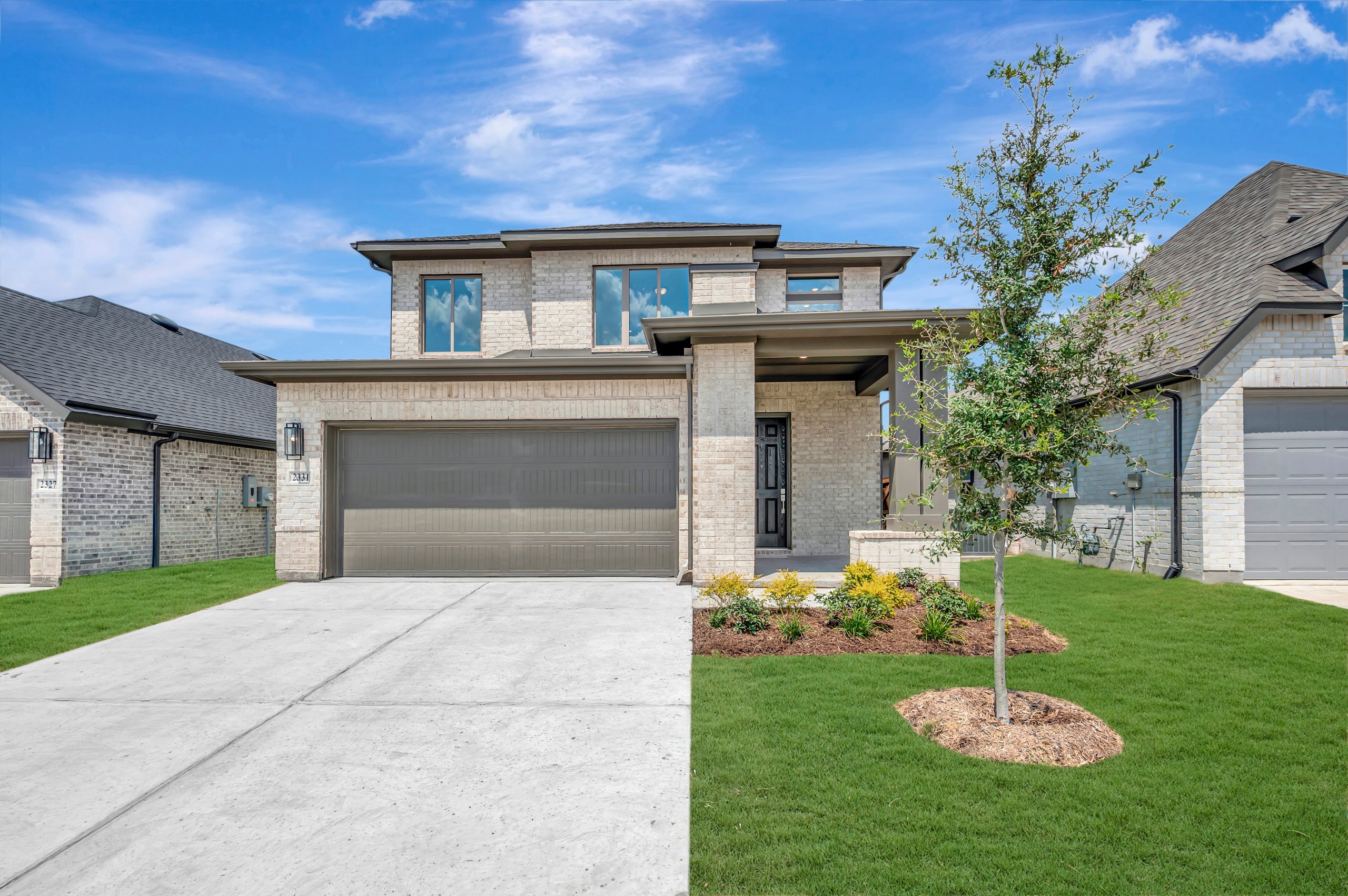 This home — photograph published by the builder