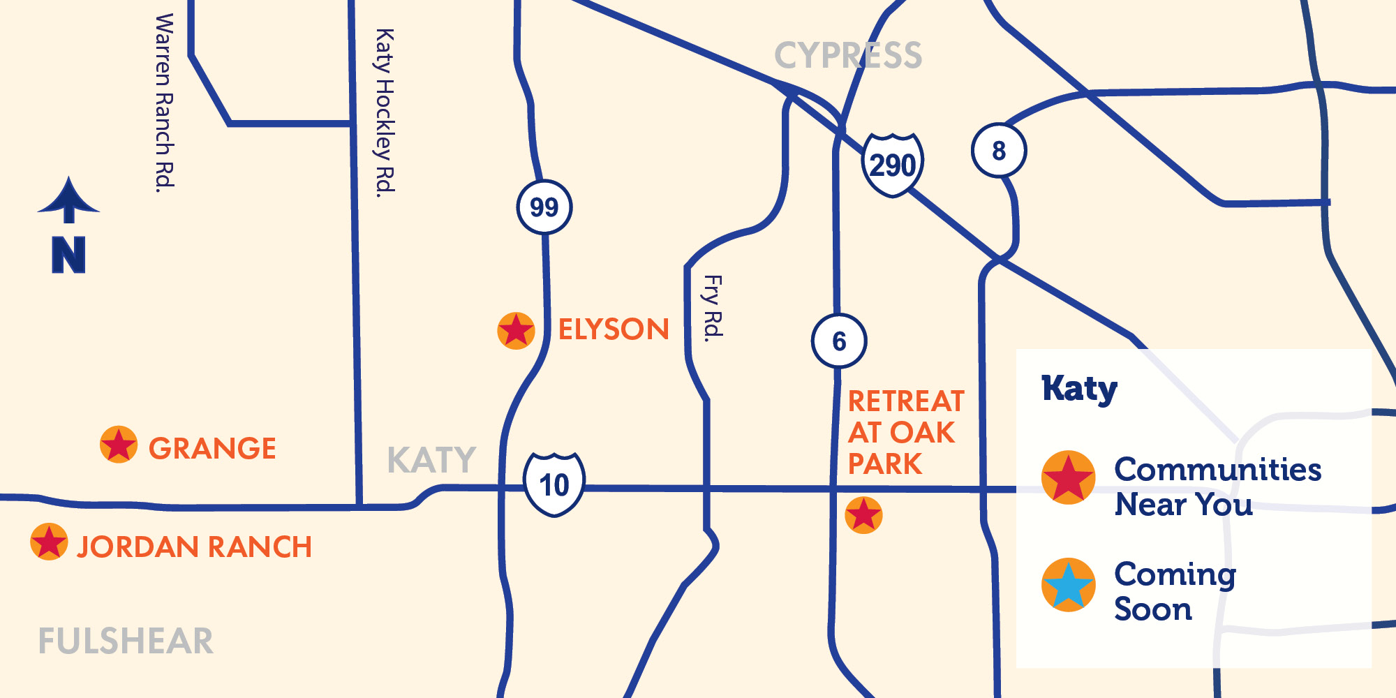 Katy Area Location Map