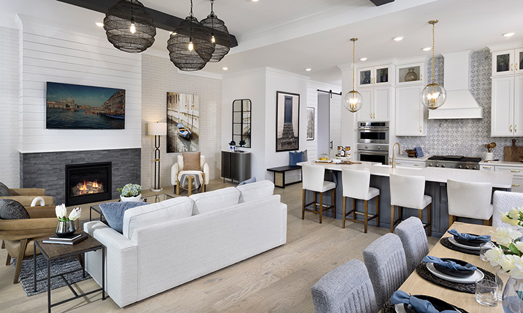 The Harwin - Family Room, Kitchen and Dining