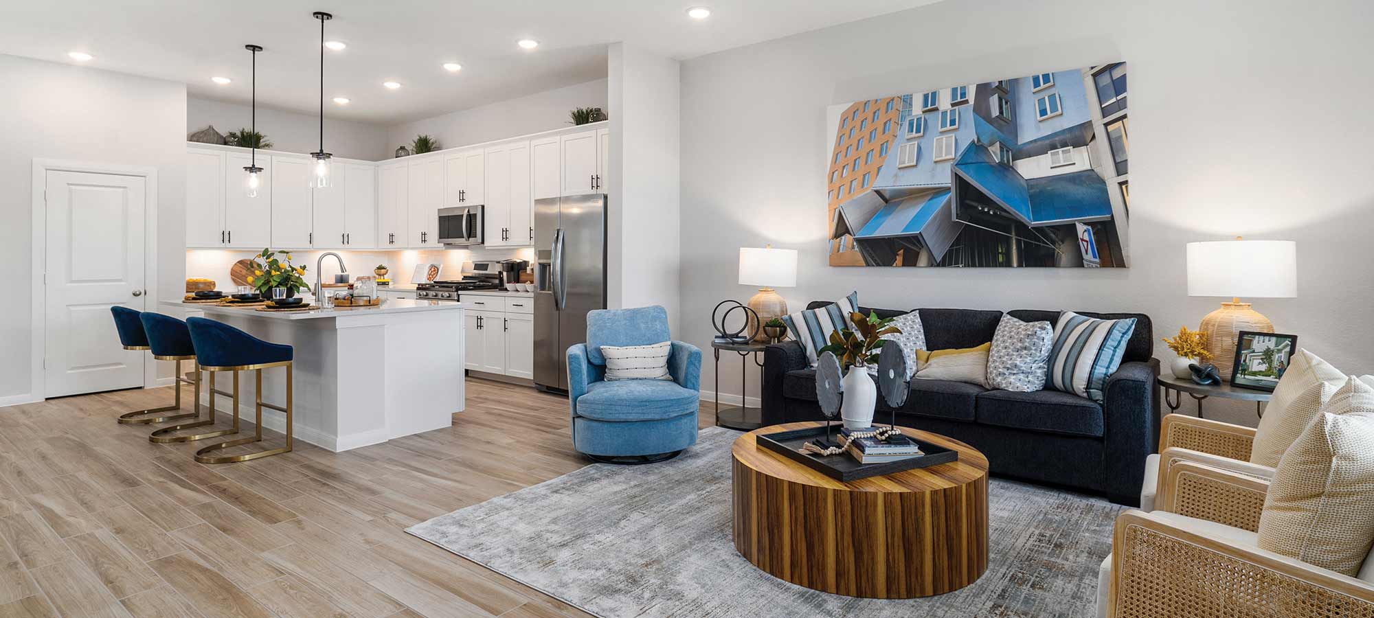 The Gardenia - Kitchen and Family Room