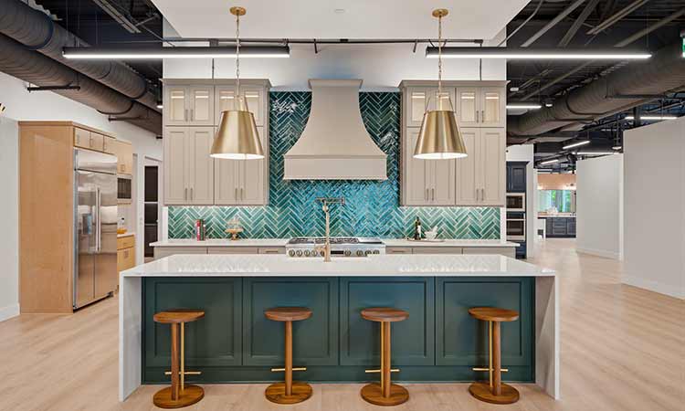 The new Houston Division design studio offers customers an interactive space to explore finish options and personalize their homes.