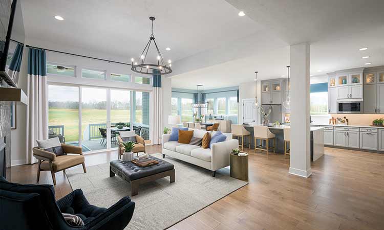 The Fairbanks - Family Room/Kitchen